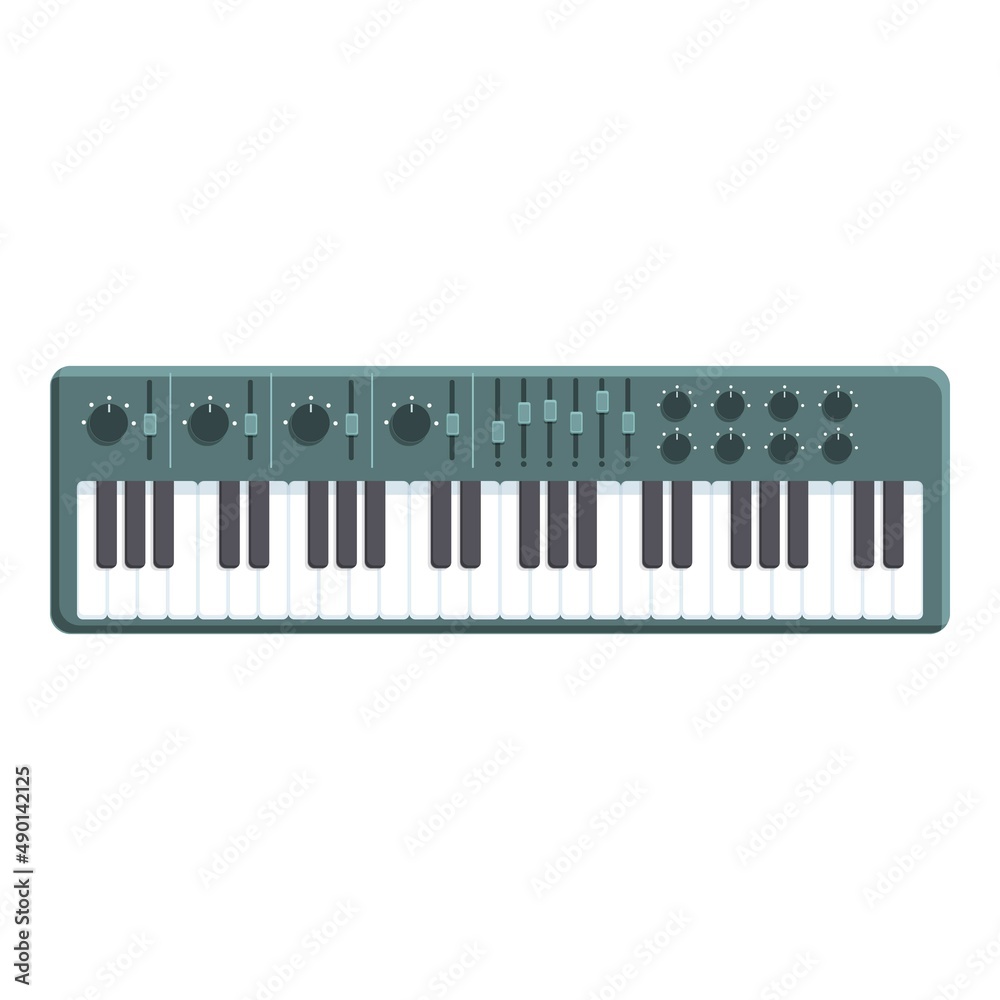 Synthesizer icon cartoon vector. Dj music. Keyboard piano Synthesizer icon cartoon vector. Dj music. Keyboard piano