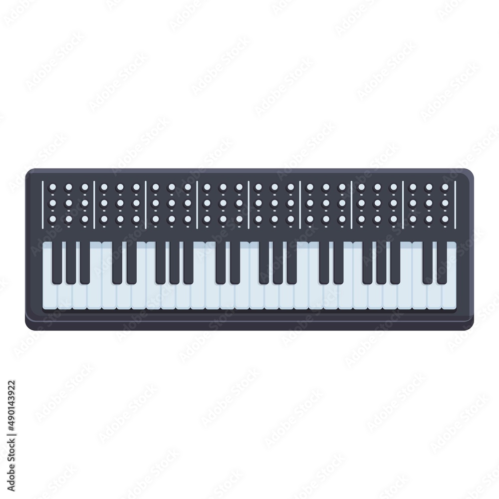Concert synthesizer icon cartoon vector. Music keyboard. Audio instrument Concert synthesizer icon cartoon vector. Music keyboard. Audio instrument