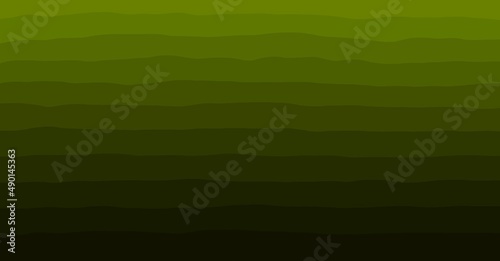 Olive green striped background with blur, gradient and grunge texture. Striped texture. Space for creative ideas and graphic design. Vintage background from colored lines. Watercolor texture.