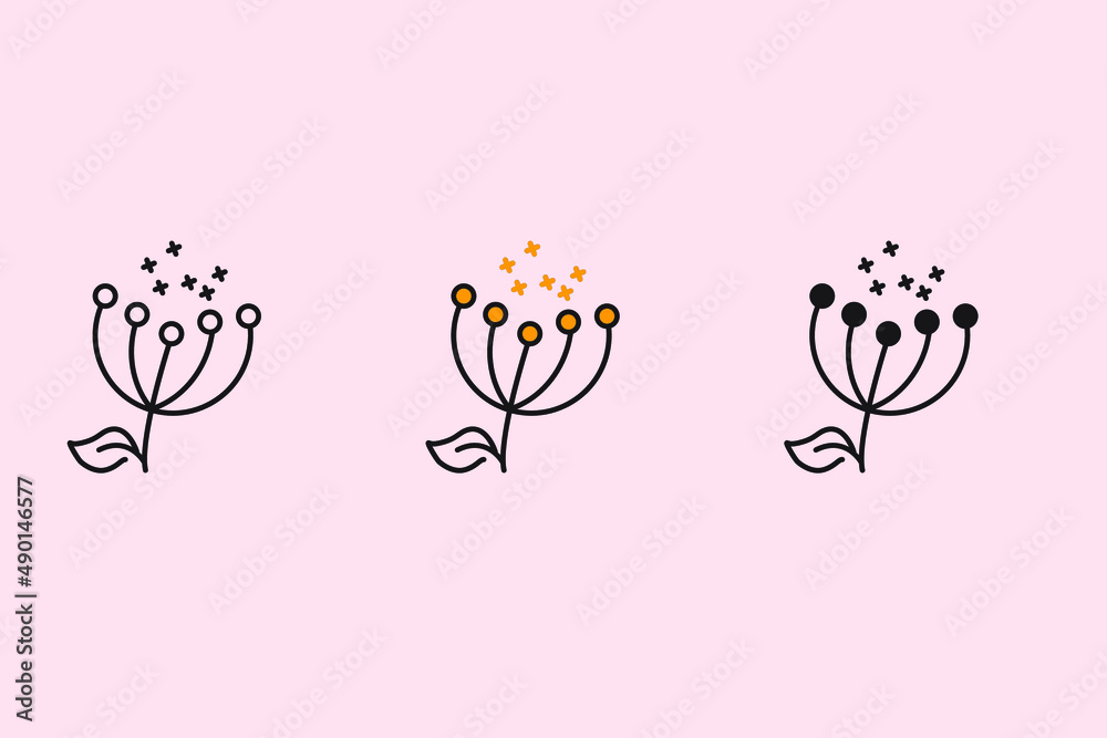 pollen icons symbol vector elements for infographic web