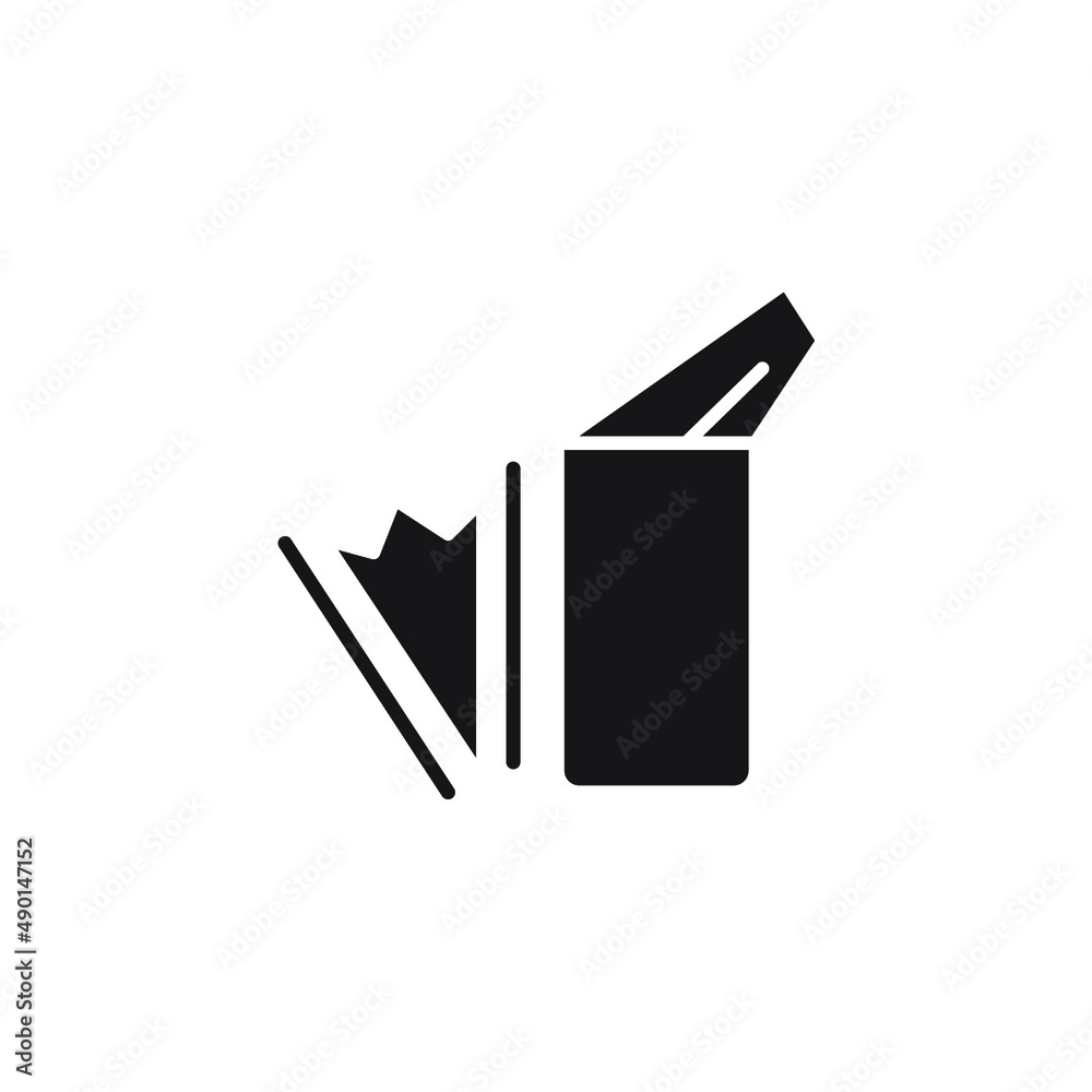 apiary smoker icons symbol vector elements for infographic web