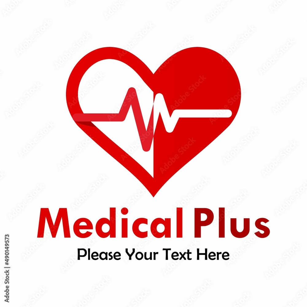 Medical plus logo template illustration