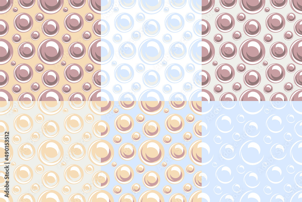 Water. Seamless pattern with drops, splashes and splashes of liquid. Vector image. Water. Seamless pattern with drops, splashes and splashes of liquid. Vector image.