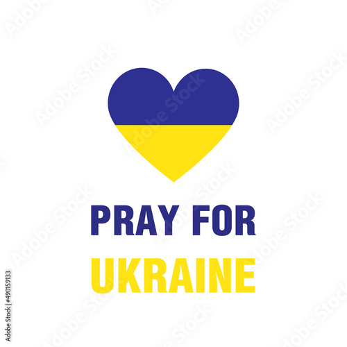 Free Download Pray for Ukraine sign. Vector isolated on white background - GFXLoad