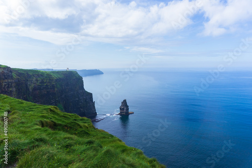 Top view of cliffs of Moher photo