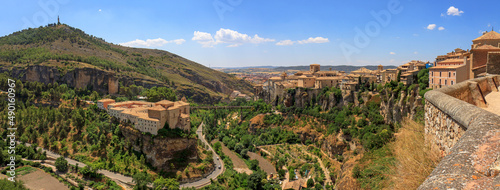 Old town of Cuenca, Spain, and San Pablo monastery. photo