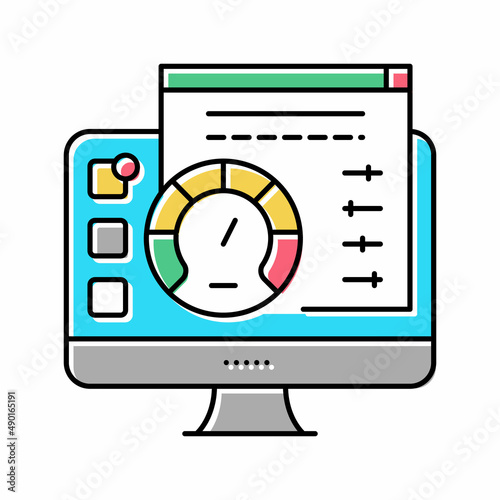 utility software color icon vector illustration