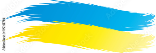 Flagge der Ukraine in den Farben blau und gelb, Hoffnung auf Frieden