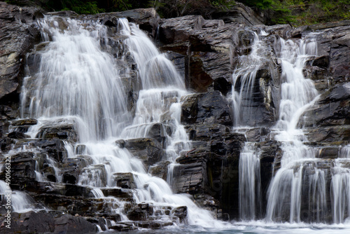 Waterfall in Glacier National Park 