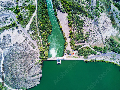 Colinas Hydroelectric power dam in southern Chihuahua on the conchos river photo