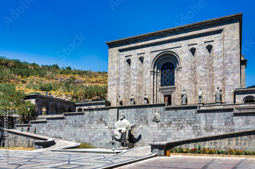 Beautiful shot of the Matenadaran in Yerevan, Armenia