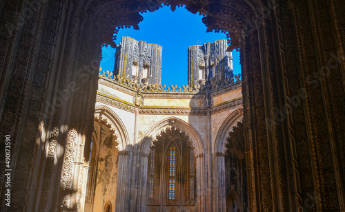 Kapellenanlage im Kloster von Batalha, Portugal photo