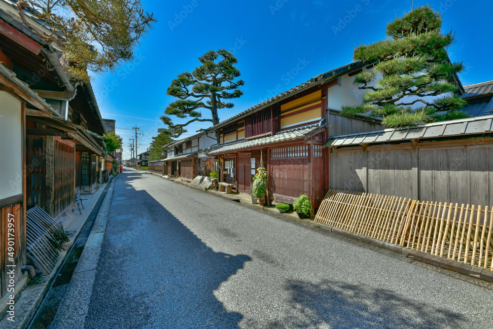 滋賀県　近江八幡の町並み