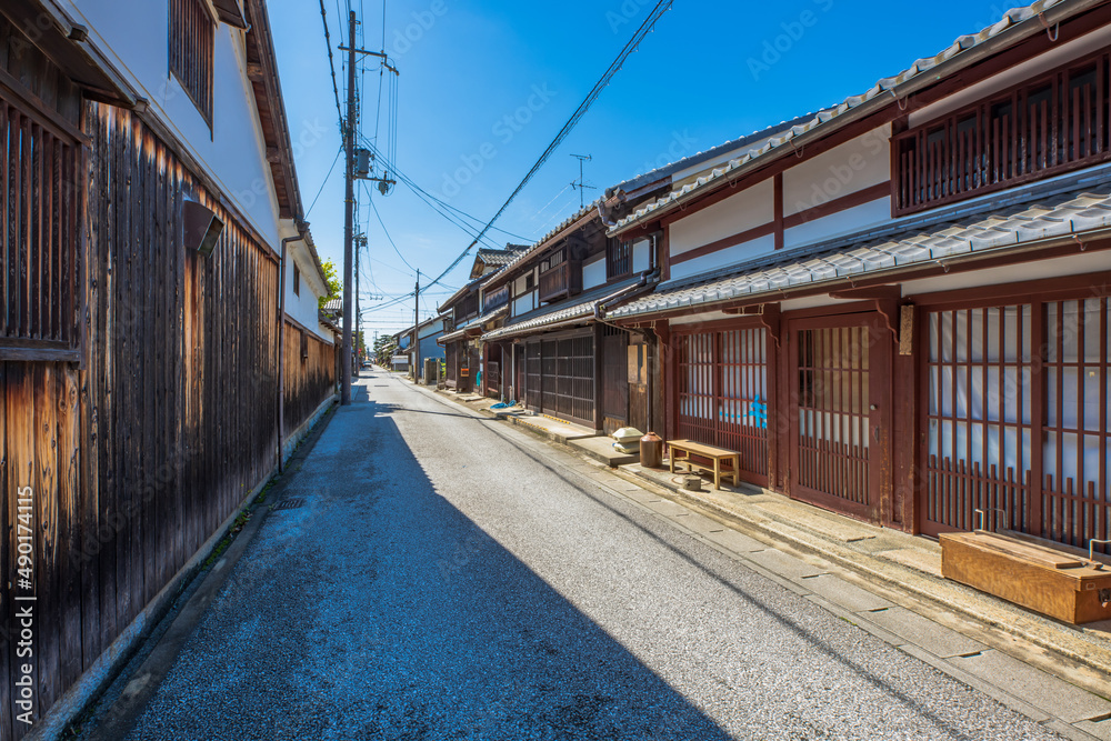 滋賀県　近江八幡の町並み