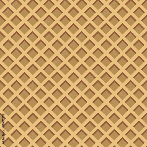 Seamless realistic wafer pattern for concept design. Sweet seamless. Vector illustration