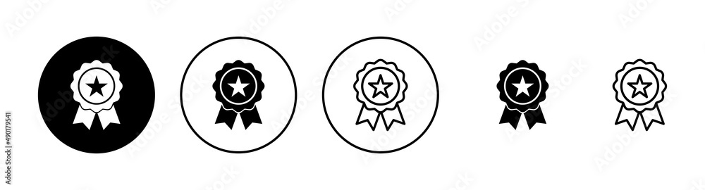 Badge icon set. Awards icon vector. Achieve sign and symbols Badge icon set. Awards icon vector. Achieve sign and symbols