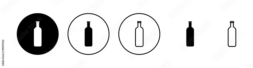 Bottle icons set. bottle sign and symbol Bottle icons set. bottle sign and symbol
