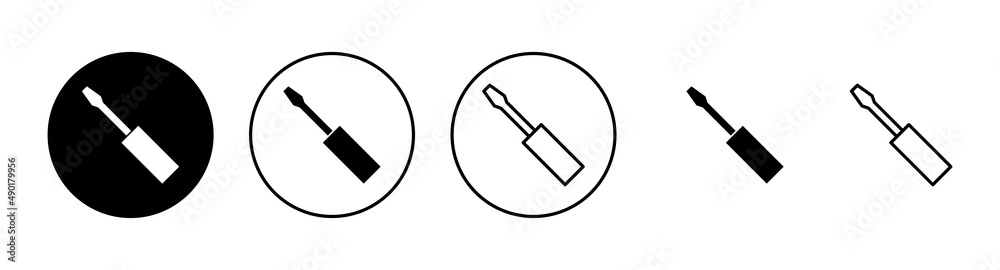 Screwdriver icons set.tools sign and symbol Screwdriver icons set.tools sign and symbol