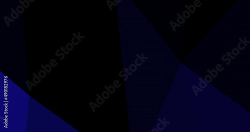 Abstract light black dark blue polygon geometric motion graphics illustration background digital futuristic innovation professional business presentation wallpaper with pyramid triangle pattern
