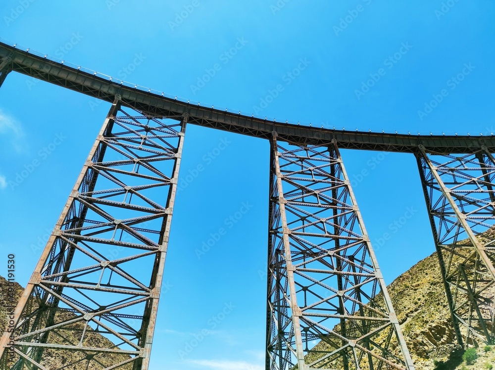 Argentine, Province de Salta, piste vers San Antonio de los Cobres, viaduc La Polvorilla Argentine, Province de Salta, piste vers San Antonio de los Cobres, viaduc La Polvorilla
