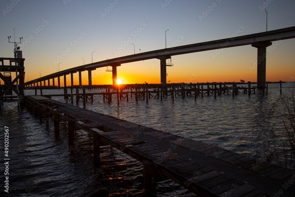Hwy 98 Bridge from Apalachicola, FL to East Bay, FL.
