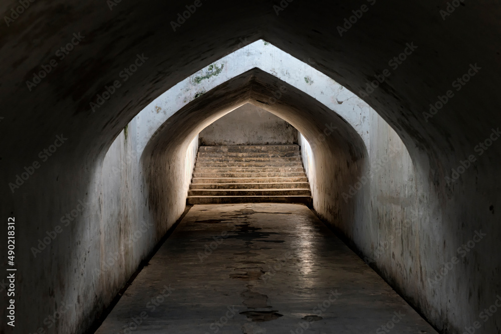 Underground tunnel at Taman Sari complex in Yogyakarta