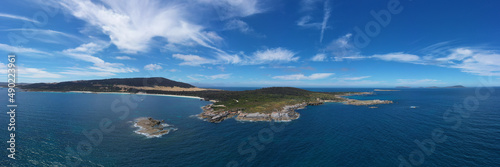 Closeup of a rocky coastline