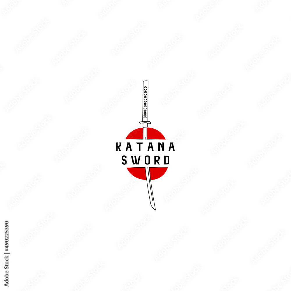 katana sword logo design line illustration art samurai traditional ninja culture japanese fighter battle war asian katana sword logo design line illustration art samurai traditional ninja culture japanese fighter battle war asian