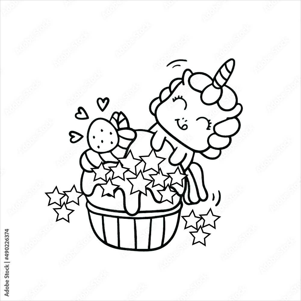 Cute kawaii coloring page | creepy kawaii coloring page for kids | cute