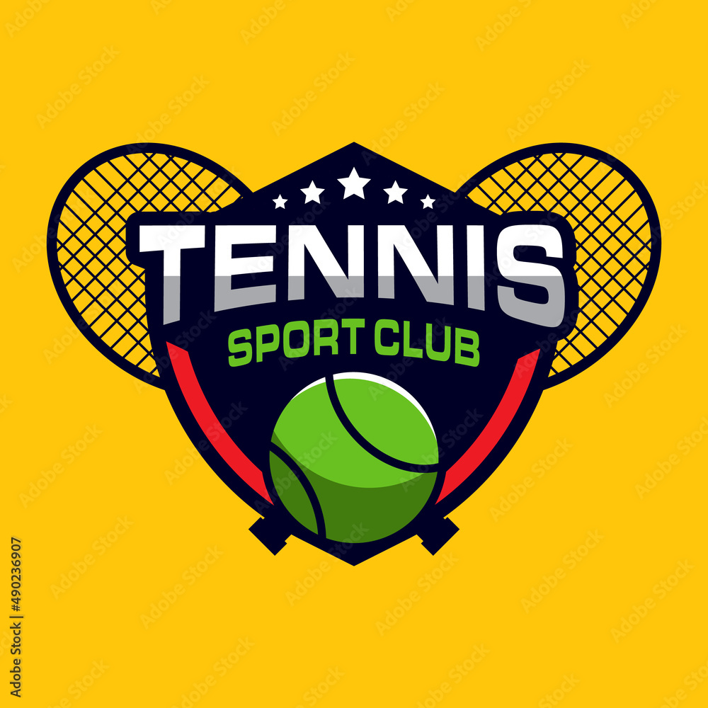 tennis logo design, sports logo