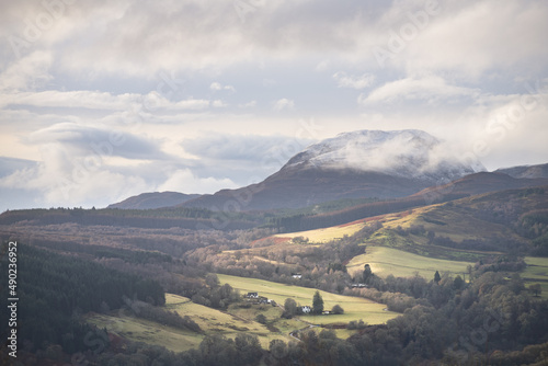 Beautiful view of mountains in Scotland photo