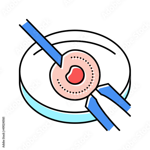 artificial insemination color icon vector illustration