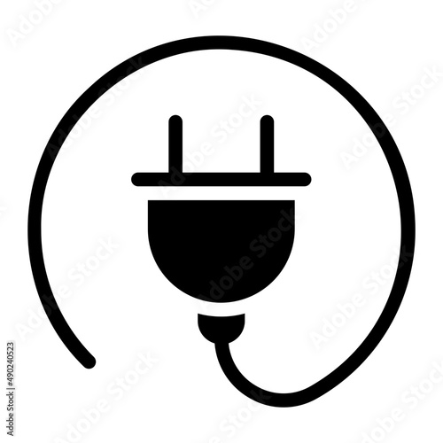 plug glyph icon
