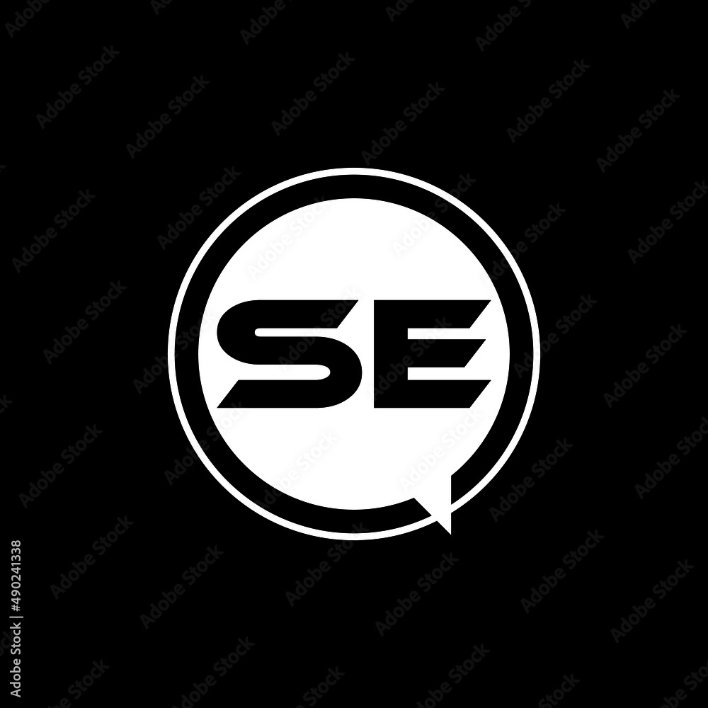 SE letter logo design with black background in illustrator, vector logo modern alphabet font overlap style. calligraphy designs for logo, Poster, Invitation, etc. SE letter logo design with black background in illustrator, vector logo modern alphabet font overlap style. calligraphy designs for logo, Poster, Invitation, etc.