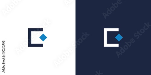 Unique and attractive letter E initials logo design