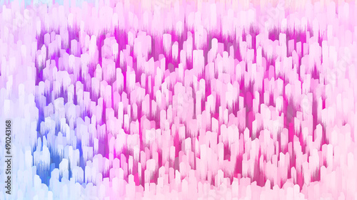 Abstract neon glitch art texture background image.