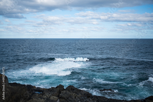 Ocean meets rock.