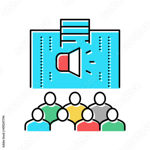 cpr cardiopulmonary resuscitation color icon vector illustration
