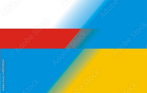 Background with gradient colors, consisting of white, blue, red, and yellow.