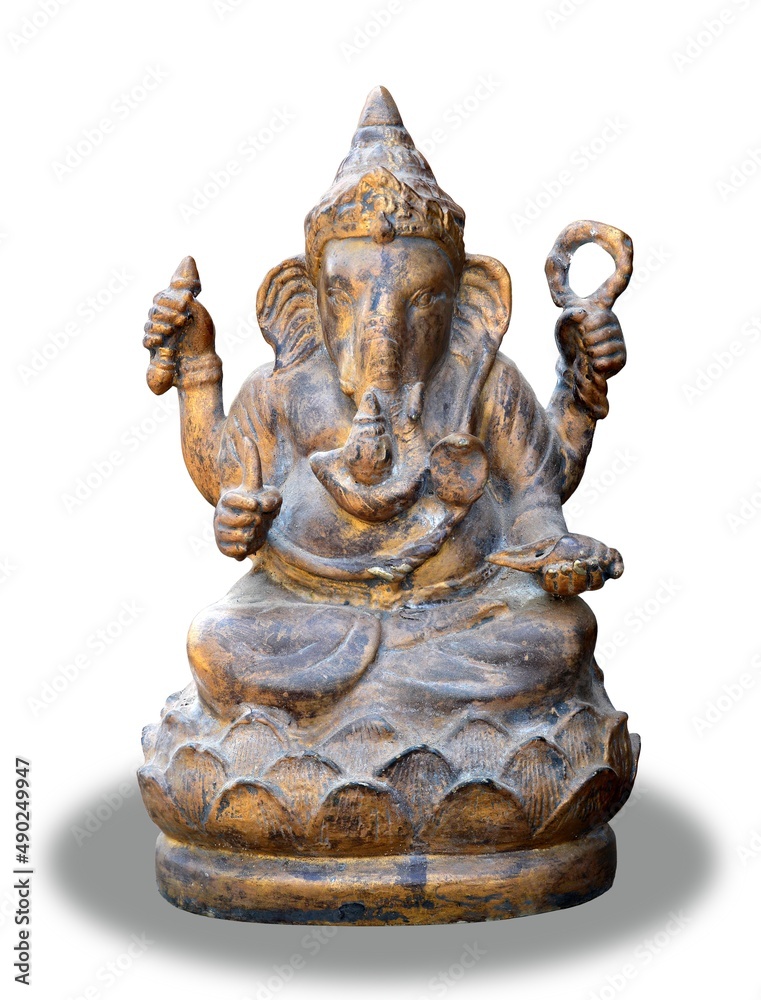 hindu deity statue isolated on white Stock Photo Adobe Stock