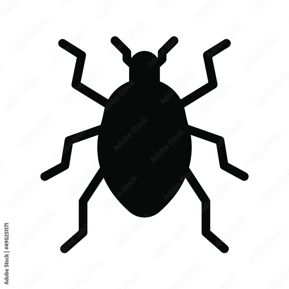 Bug icon. insect sign. vector illustration Bug icon. insect sign. vector illustration