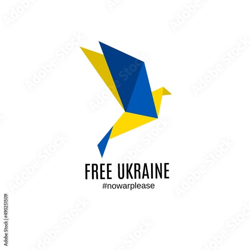 illustration vector graphic of free ukraine from russian invasion,peace world,no war.