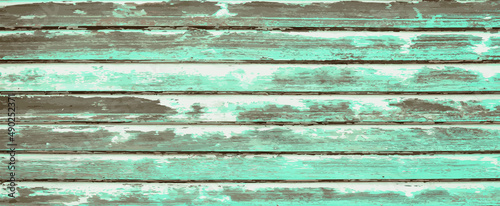 Vintage textured painted wood board planks