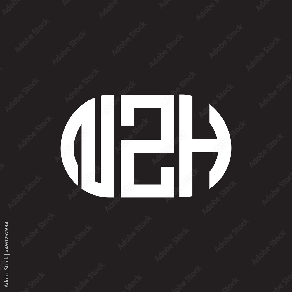 NZH letter logo design on black background. NZH creative initials letter logo concept. NZH letter design. NZH letter logo design on black background. NZH creative initials letter logo concept. NZH letter design.