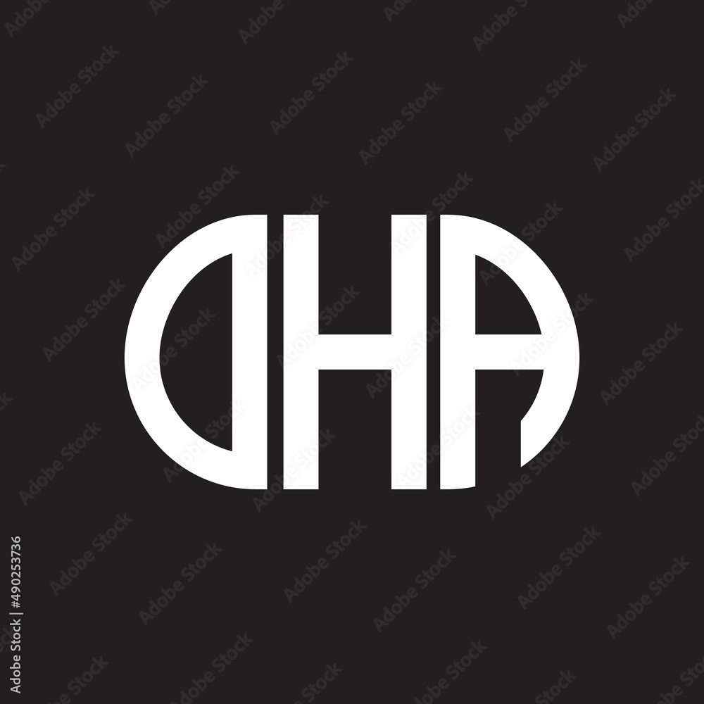OHA letter logo design on black background. OHA creative initials letter logo concept. OHA letter design. OHA letter logo design on black background. OHA creative initials letter logo concept. OHA letter design.