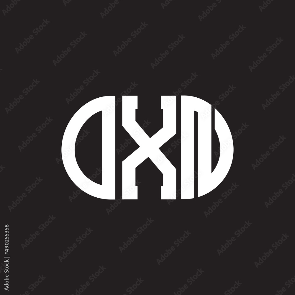 OXN letter logo design on black background. OXN creative initials letter logo concept. OXN letter design. OXN letter logo design on black background. OXN creative initials letter logo concept. OXN letter design.