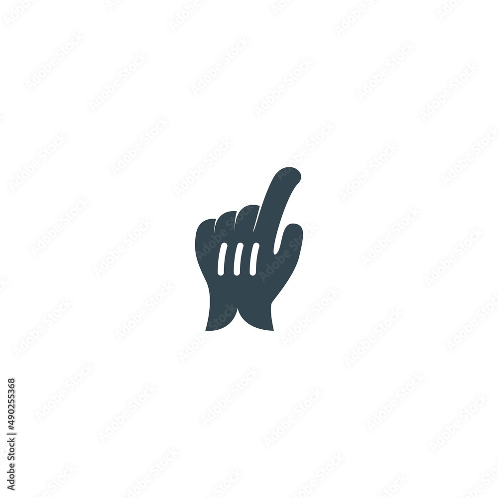 Hand symbol icon illustration template