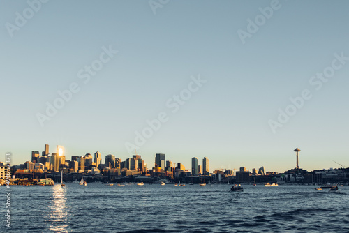 Seattle skyline from Lake Union waters