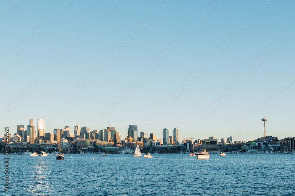Seattle view from Lake Union water