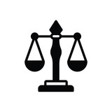 Black solid icon for attorneys